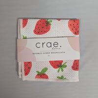 Washcloth, Double-sided, Strawberry Days
