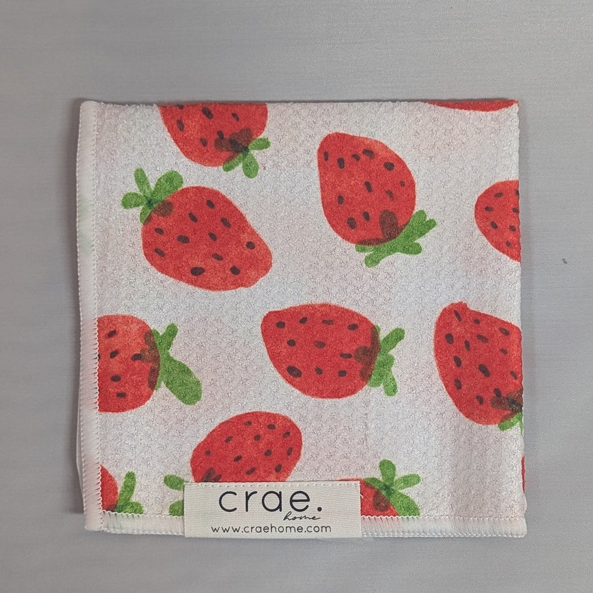 Washcloth, Double-sided, Strawberry Days