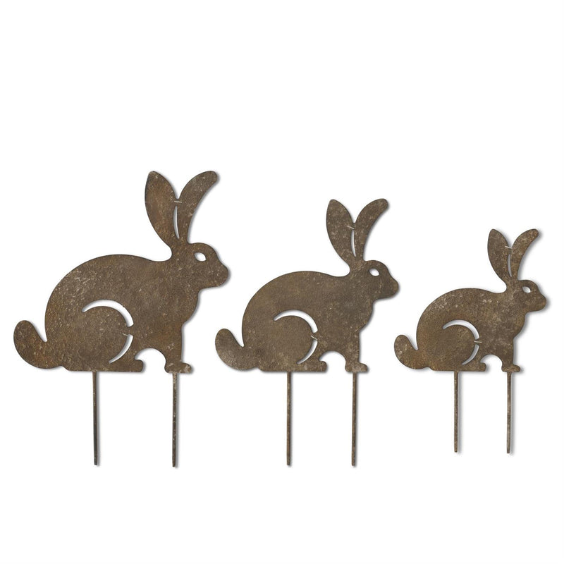 Metal Rabbit Garden Stake