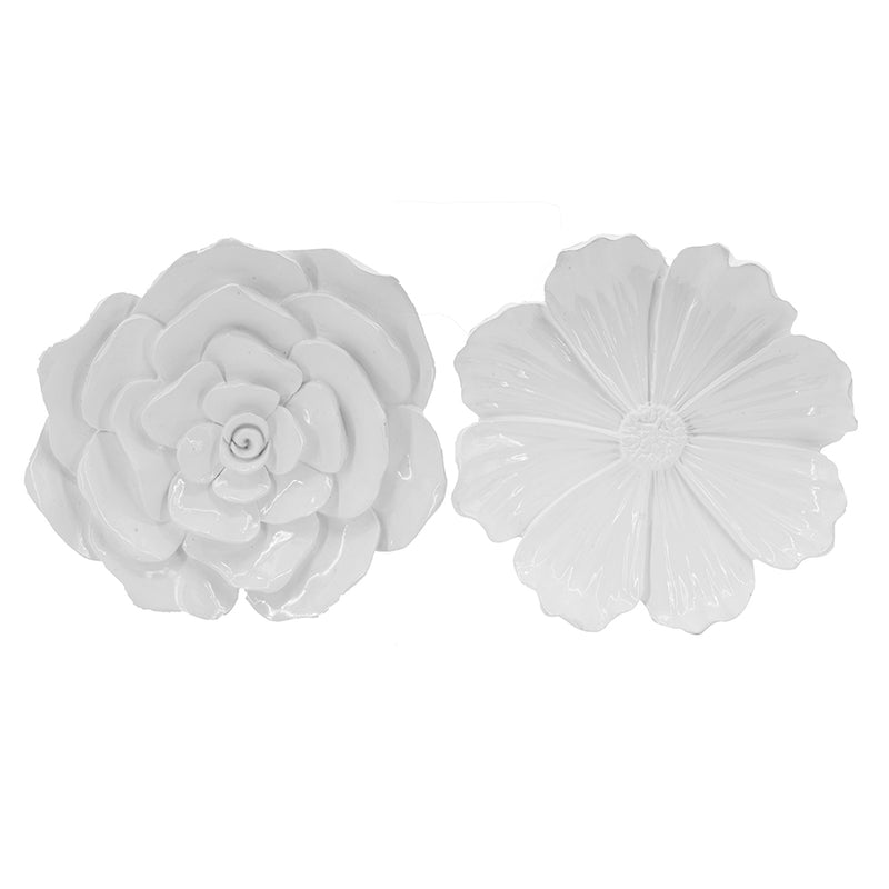 White Floral Wall Accent