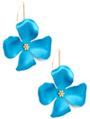 Large Metal Flower Earrings