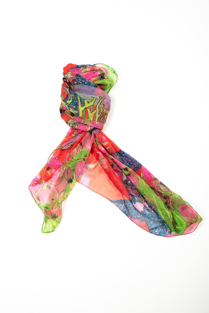 Positano Scarf - Rose