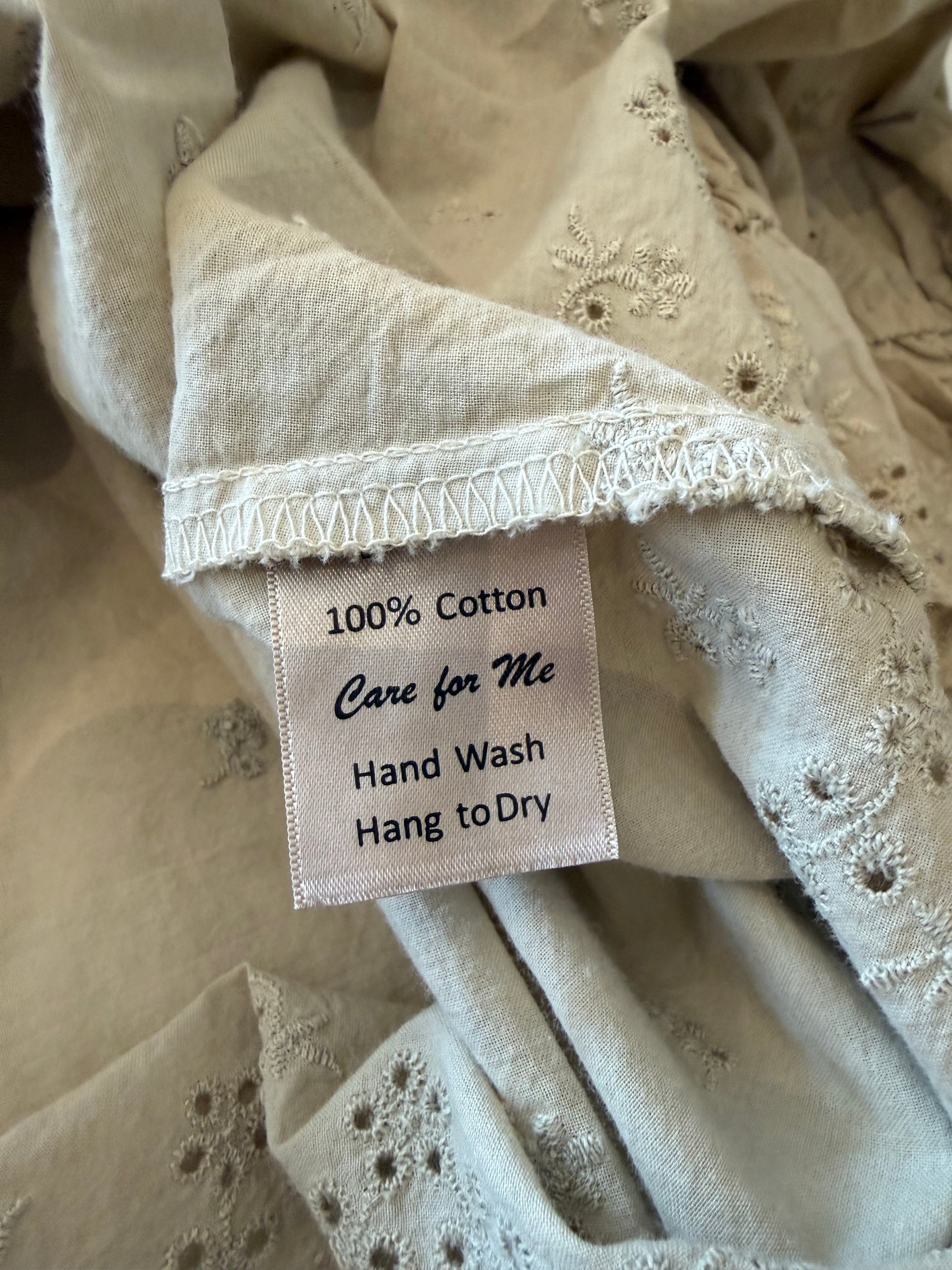 Tan Blouse, hand-made