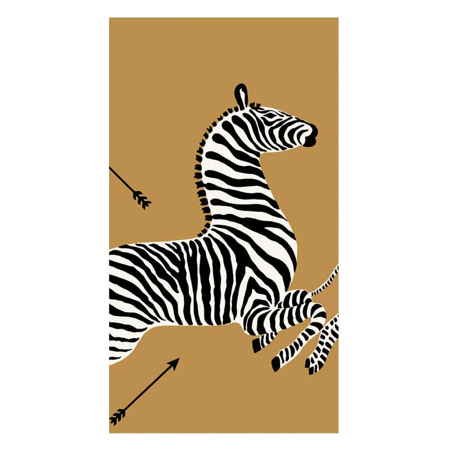 Guest Towel-Zebras Gold