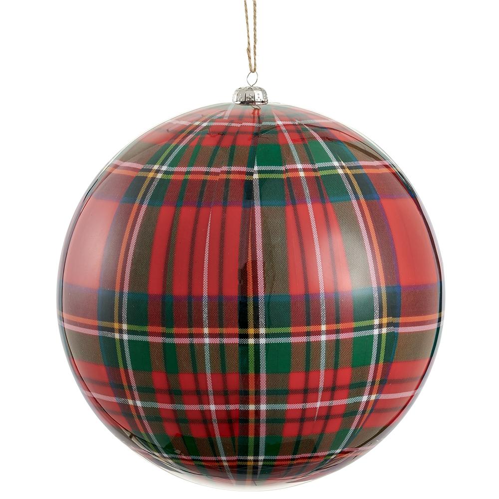 Plaid Ball Ornament