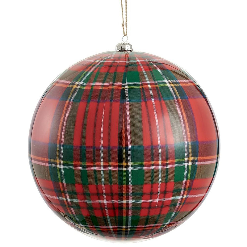 Plaid Ball Ornament