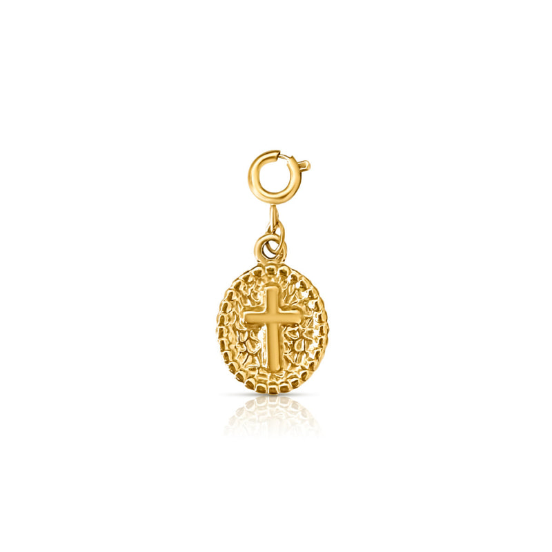 Dalia Cross Charm - Gold