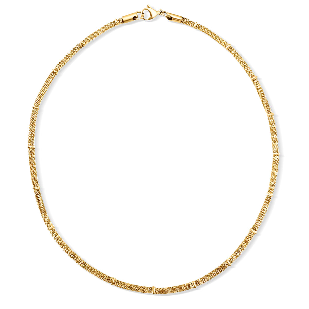 Cosette Beaded Mesh Necklace