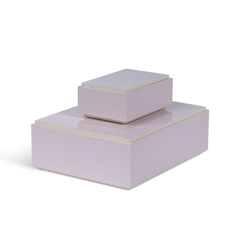 Balboa Bay Lacquered Box, Blush Pearl