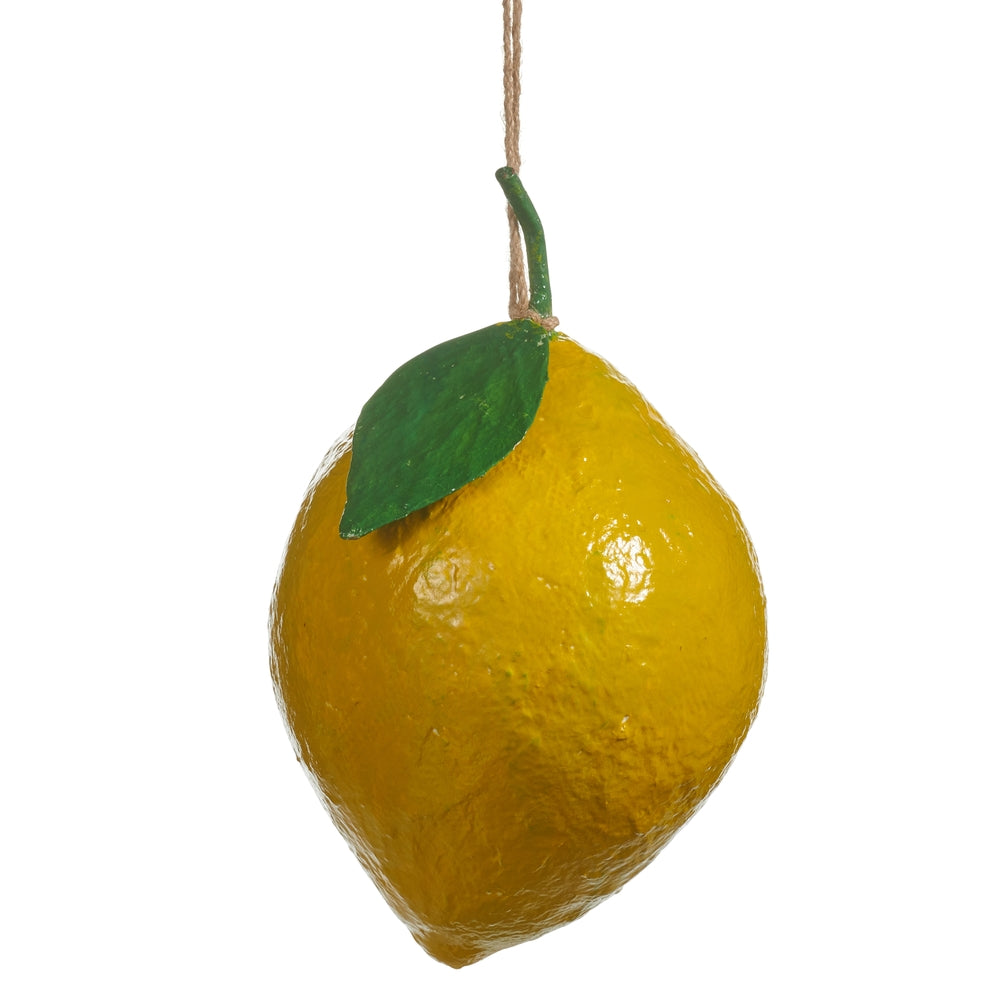 14.5" Paper Mache Lemon