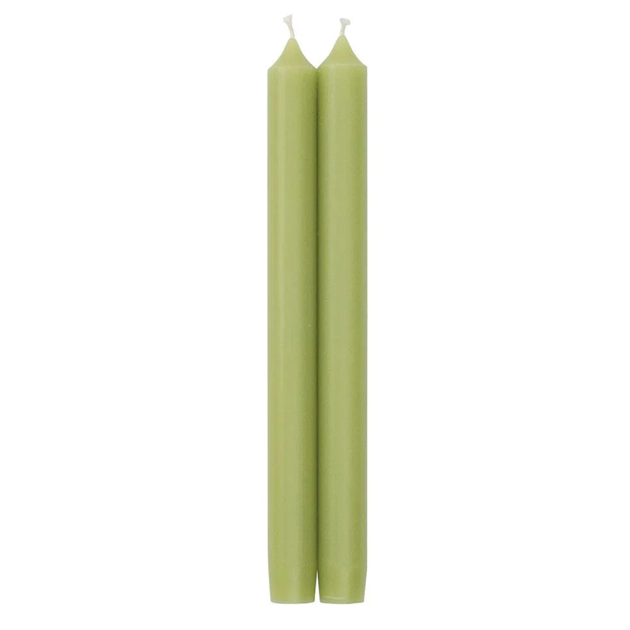 Moss Duet Taper Candles 12"