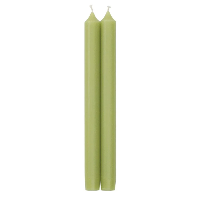 Moss Duet Taper Candles 12"