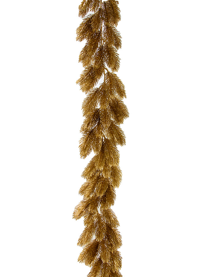 Gold Pine Garland 6'