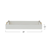 Lacquered Tray, White