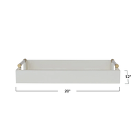 Lacquered Tray, White