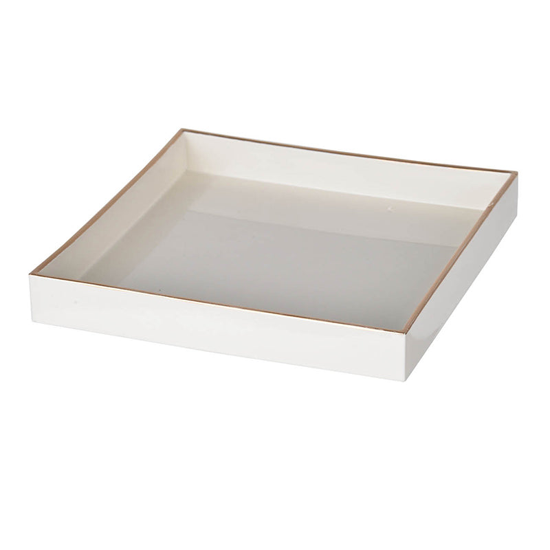 Tray 8.5" Sq White