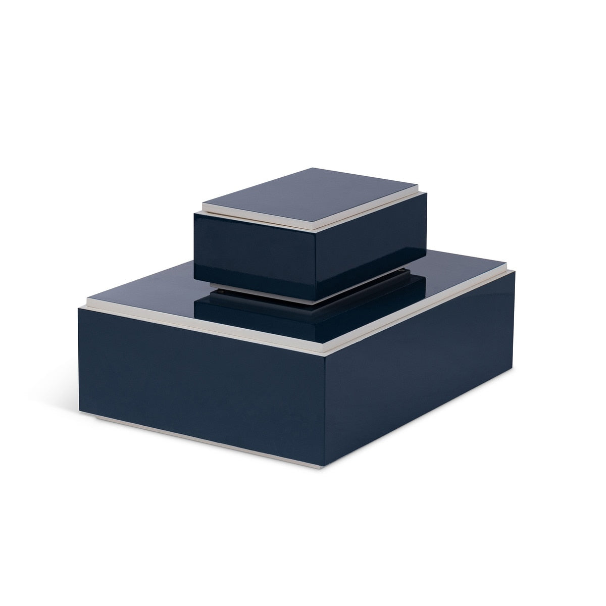 Balboa Bay Lacquered Box, Indigo Blue