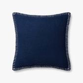 Pillow, Navy 22x22