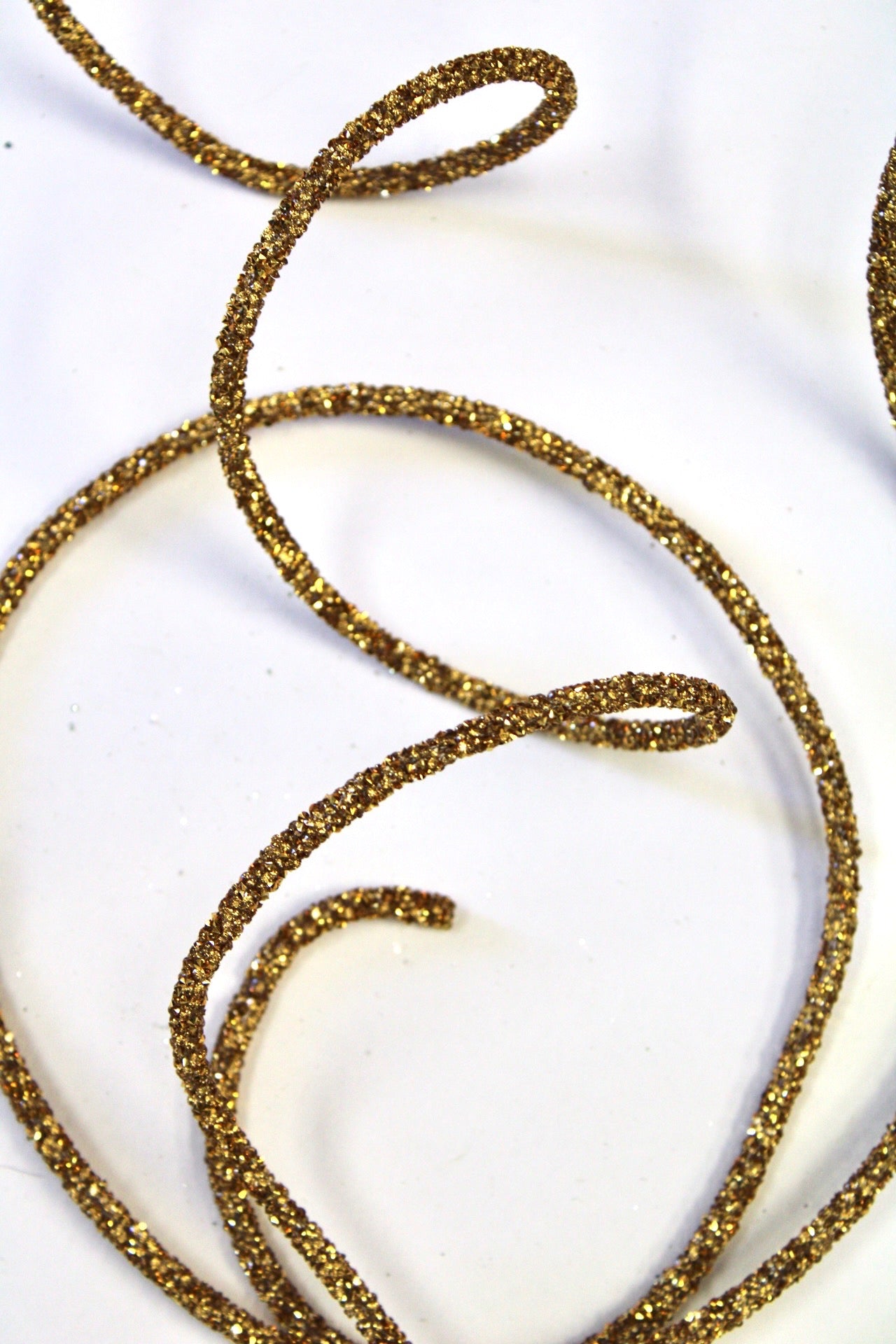 Gold Glittered Rope Garland