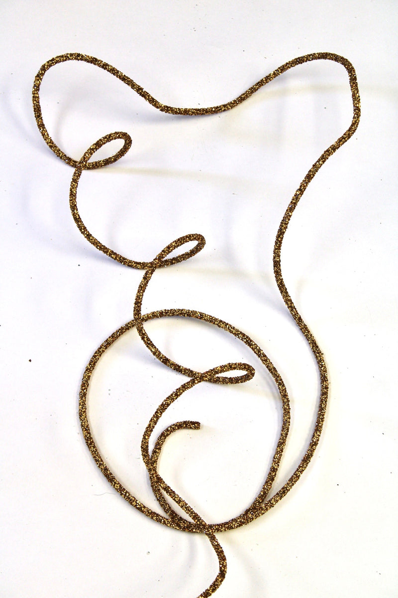 Gold Glittered Rope Garland