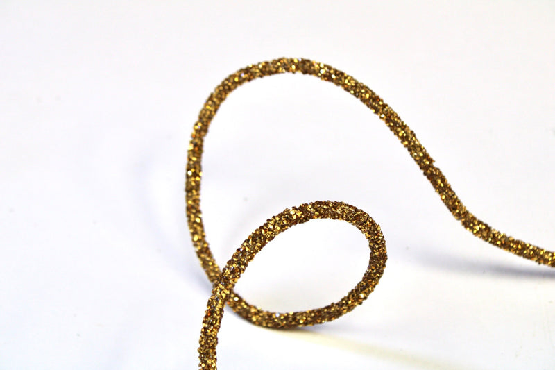 Gold Glittered Rope Garland