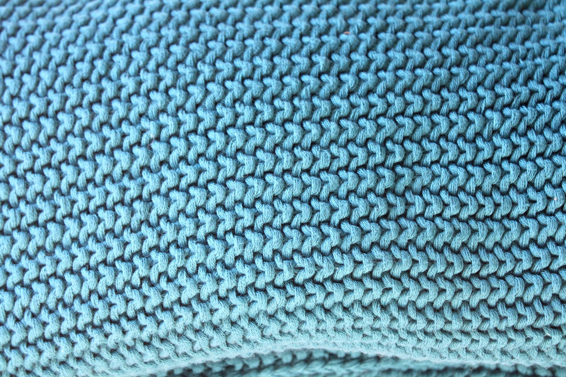 Varna Throw Blanket - Petrol Blue