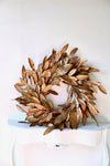 Gold Eucalyptus and Magnolia Wreath