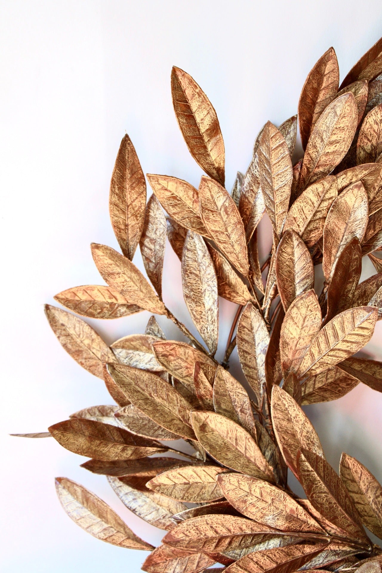 Gold Eucalyptus and Magnolia Wreath