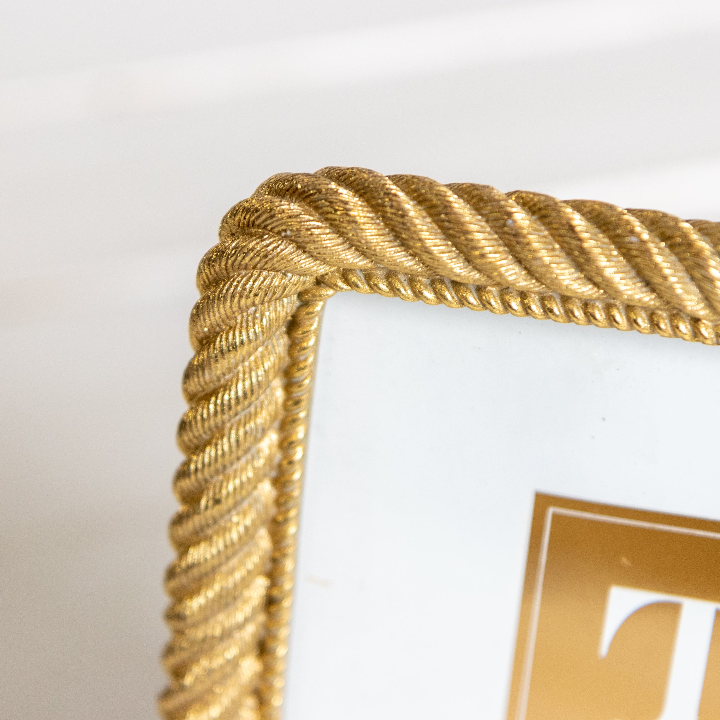 Gold Rope Photo Frames