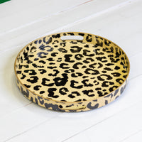 Round Tray - Leopard