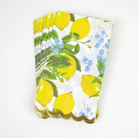 Lemon Floral Guest Towels
