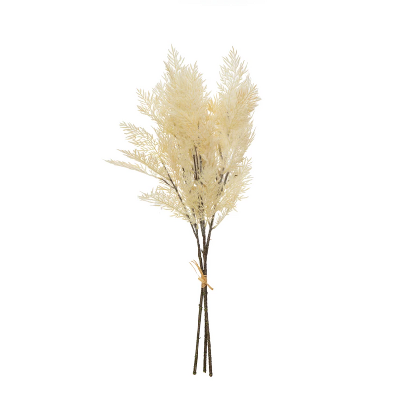 Flocked Faux Reed Plume
