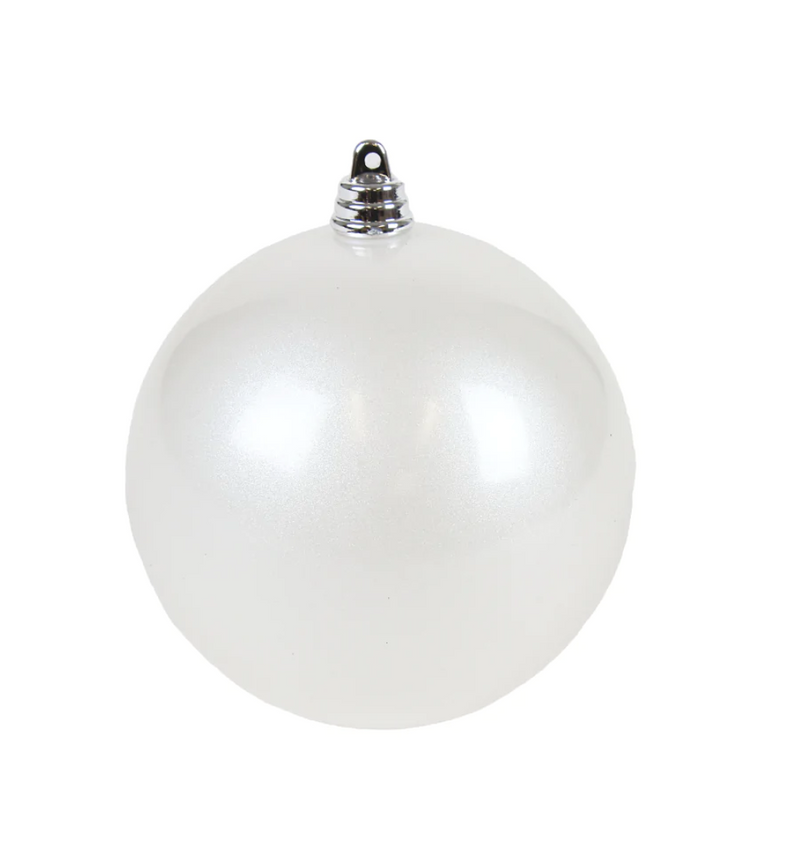 Candy Apple White Ornament - 5"