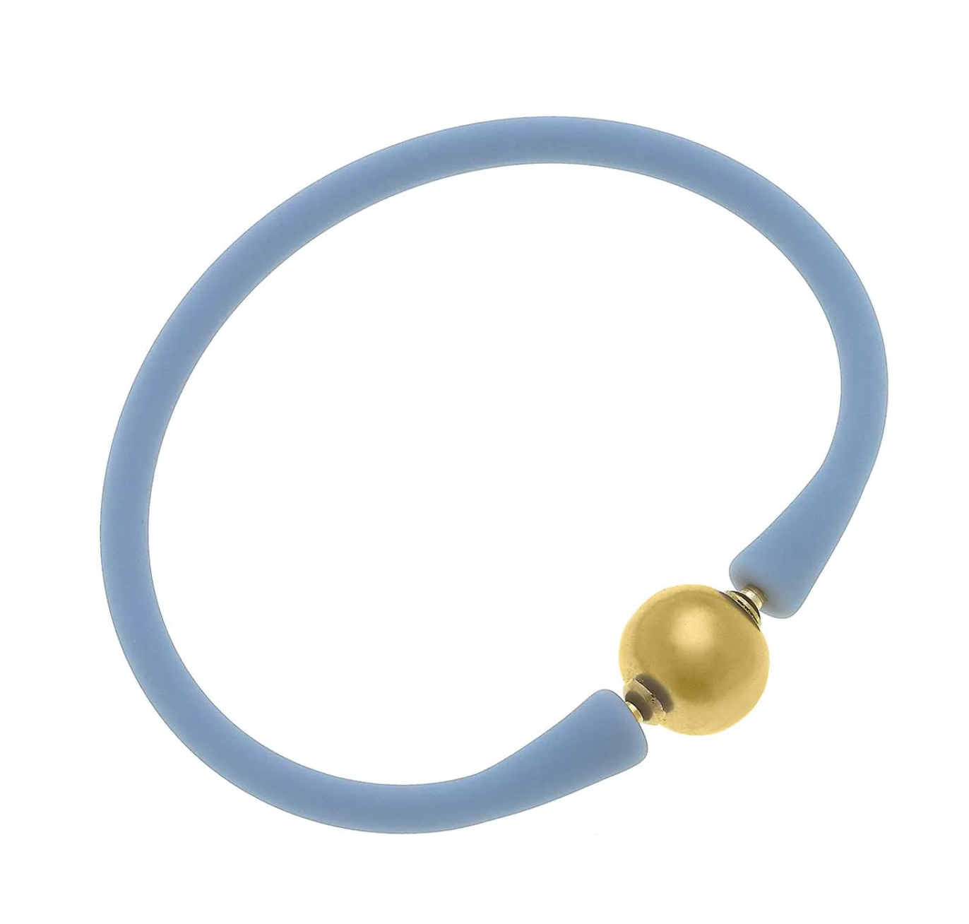 Bali 24K Gold Bracelet - Blue Grey
