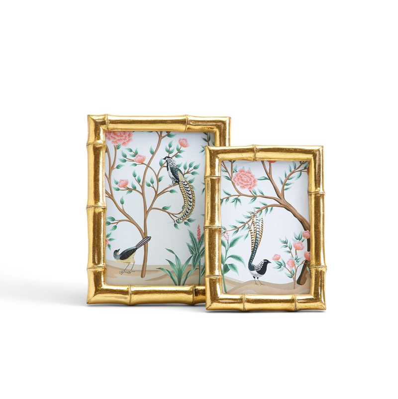 Gold Faux Bamboo Photo Frames