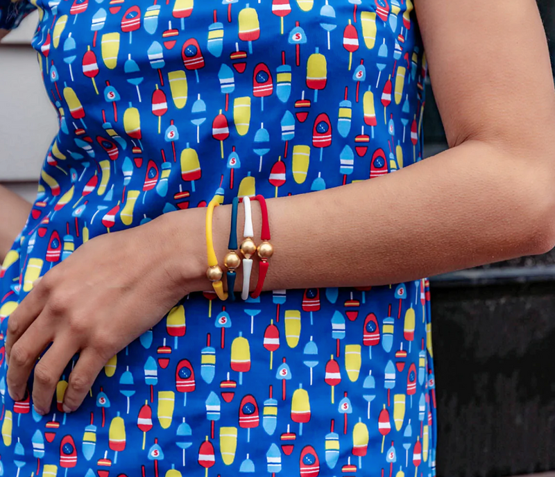 Bali 24K Gold Bracelet - Navy