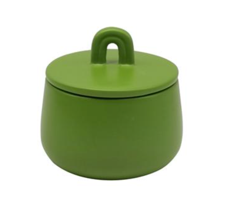 Green Jar with Lid