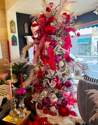 Flower Glass Ball Ornament