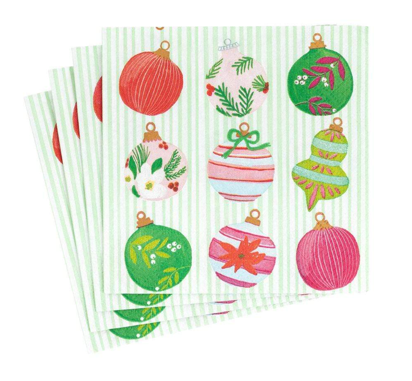 Painted Ornaments Luncheon Napkin