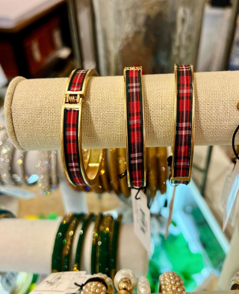 Makenzie Tartan Hinge Bangle
