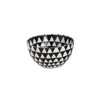 Stoneware Bowl - Black and White