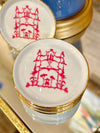 Pink Pagoda Trinket Dish / Coaster