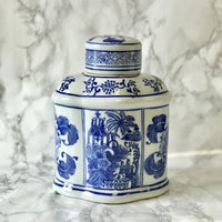 Pagoda Oval Jar with Lid