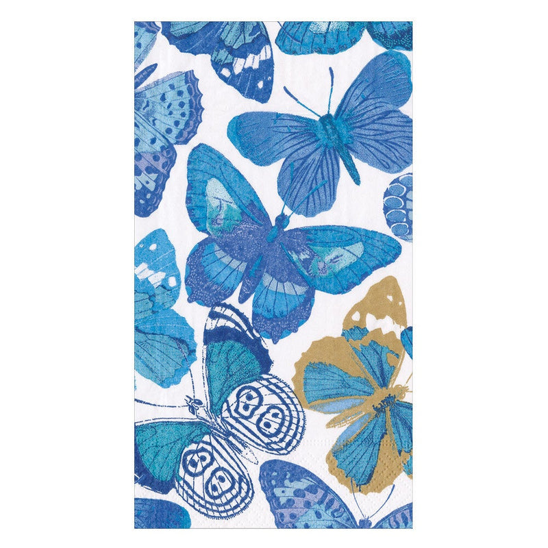 Blue Butterflies Guest Towel