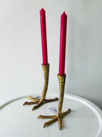 Bird Foot Candleholder, Gold